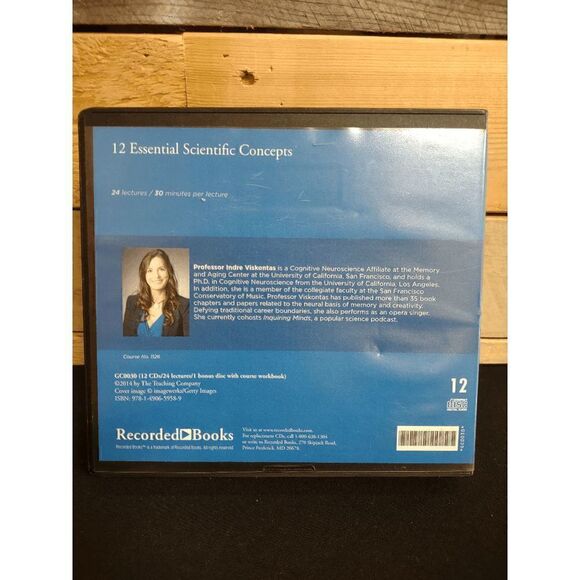 The Great Courses - 12 Essential Scientific Concepts Indre Viskontas 12 CDs - Picture 2 of 3
